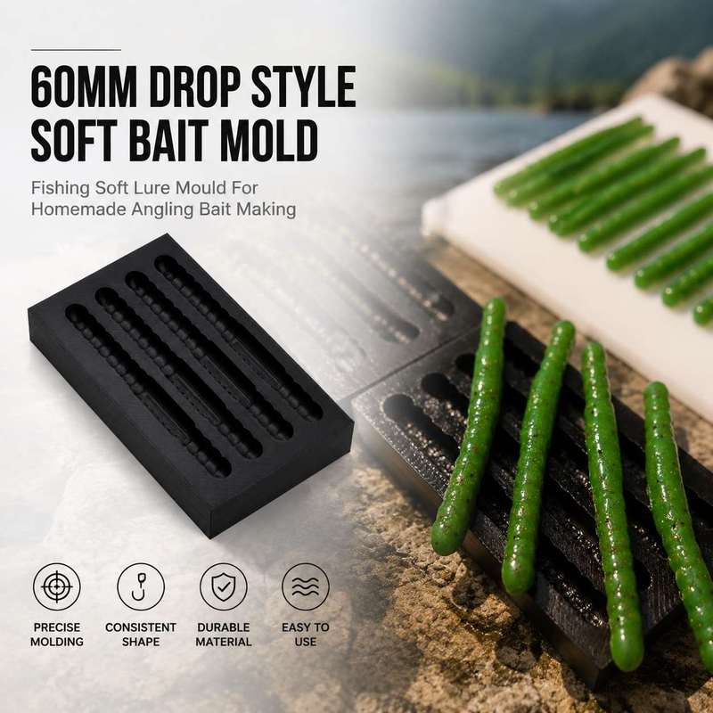 Fishing Lure Kit - Drop Type Soft Fishing Bait Mould