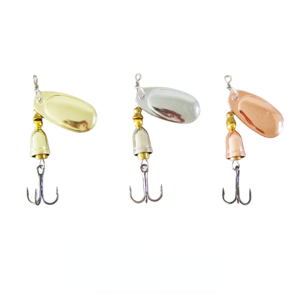 Fishing Lure Blade Bait - Metal Lure Brass Hard Artificial Spoon