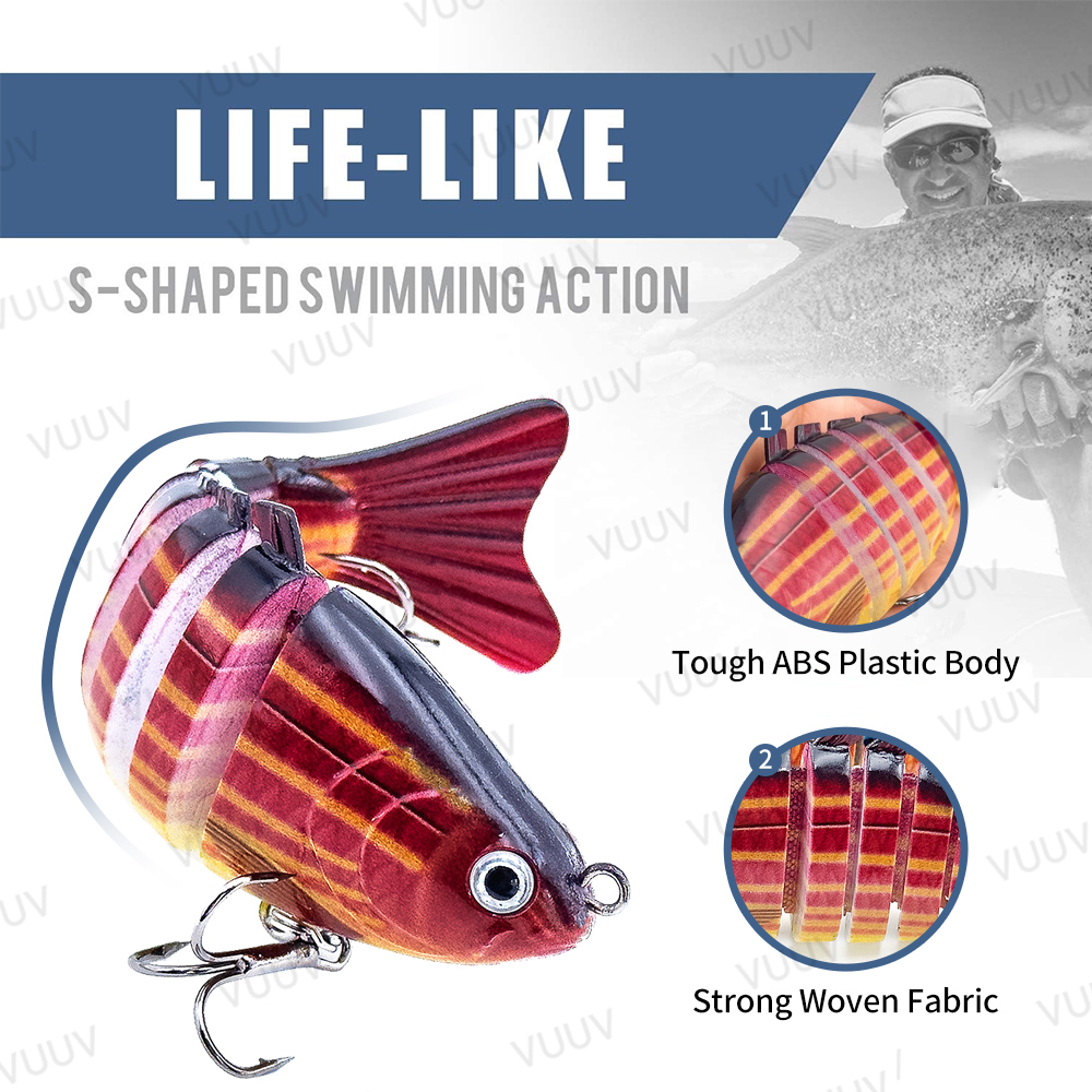 10 pcs Multi-Joint Swimbait Fi - Fishing Lure Popper ulasan dan harga