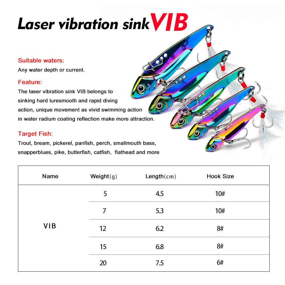 Colorful Metal VIB Lure Bait,  - Fishing Lure Spoon ulasan dan harga
