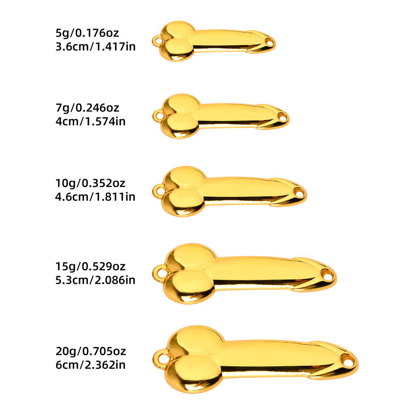 Metal Spoon Penis Shape Fishin - Fishing Lure Spoon ulasan dan harga
