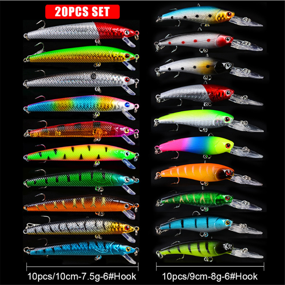 20pcs/lot Minnow Fishing Lures - Fishing Lure Crankbait ulasan dan harga