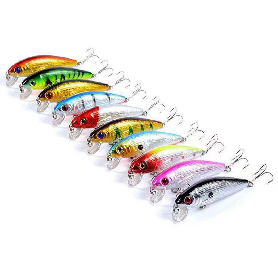 10PCS Jerkbait Minnow Crankbai - Fishing Lure Jerkbait ulasan dan harga