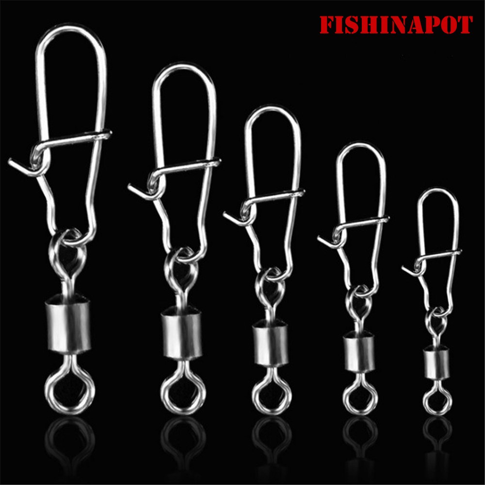 FISHINAPOT 30pcs/lot 2#-10# St - Fishing Lure Spinnerbait ulasan dan harga