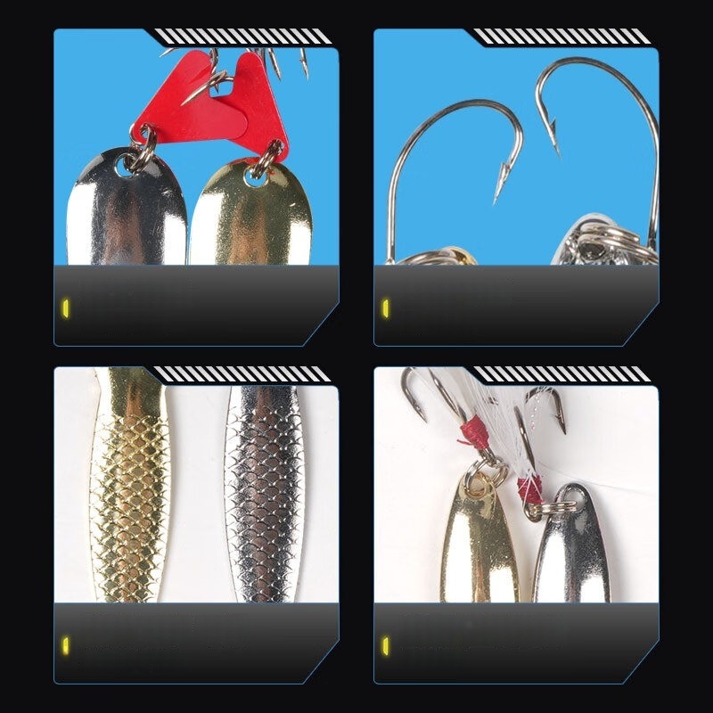 Fishing Lure Kit 16 Pcs Sets T - Fishing Lure Spoon ulasan dan harga