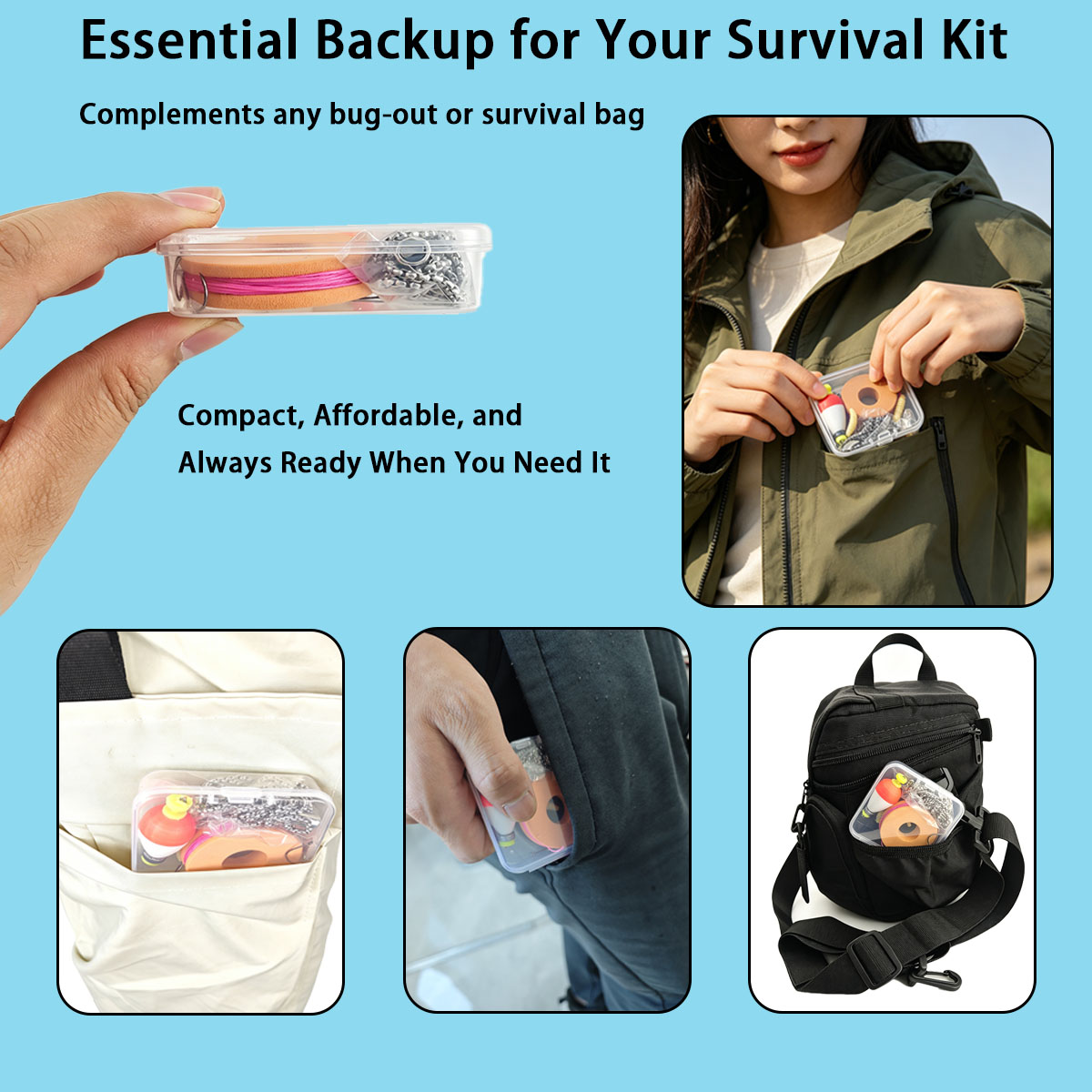 Portable Emergency Fishing Gea - Fishing Lure Kit ulasan dan harga