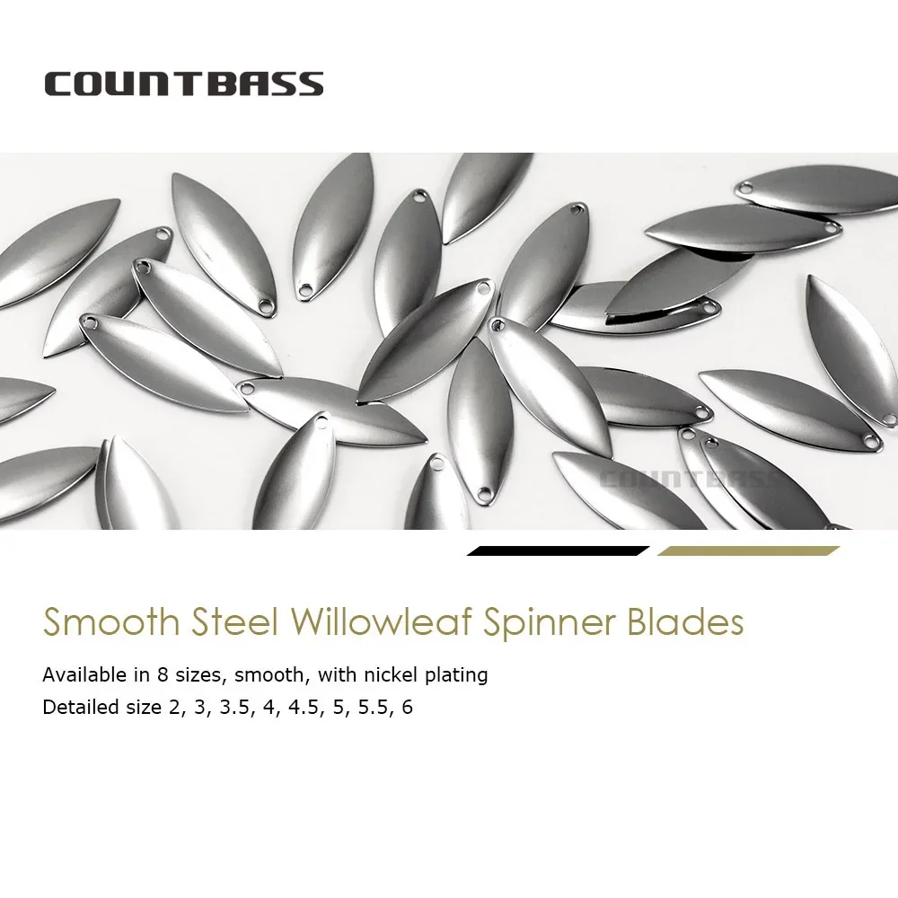 Countbass 50pcs Size 1-6 Nicke - Fishing Lure Blade Bait ulasan dan harga