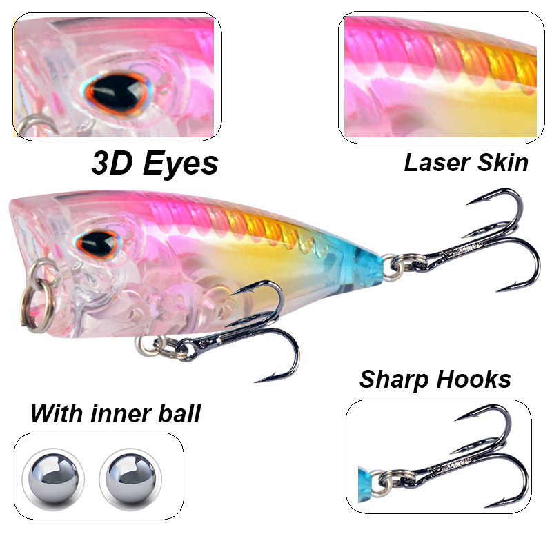 YUCONG 1PC Mini Popper Fishing - Fishing Lure Topwater ulasan dan harga