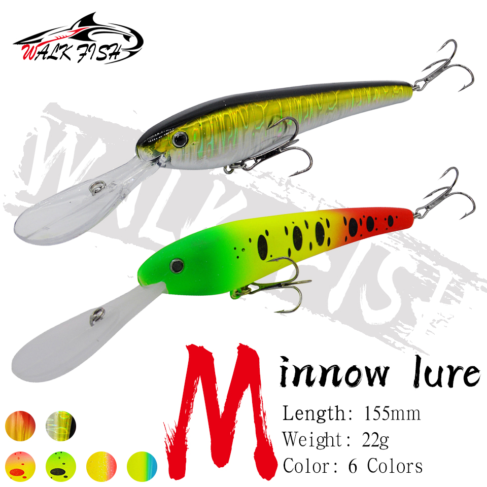 WALK FISH 1PCS Minnow Fishing  - Fishing Lure Crankbait ulasan dan harga