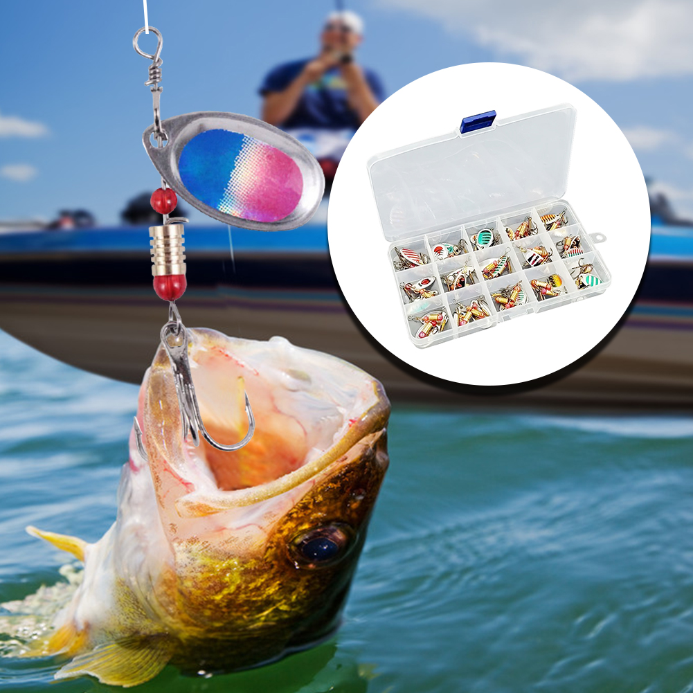 30pcs Metal Spoon Spinner Fish - Fishing Lure Spoon ulasan dan harga