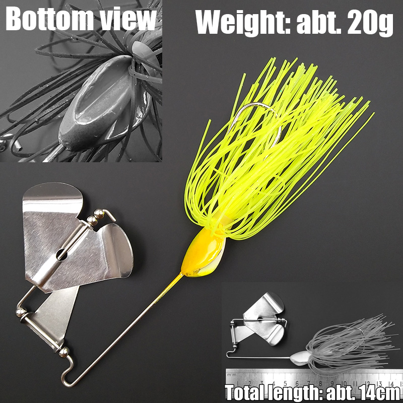 wusanban Lunker Spinner Baits  - Fishing Lure Blade Bait ulasan dan harga