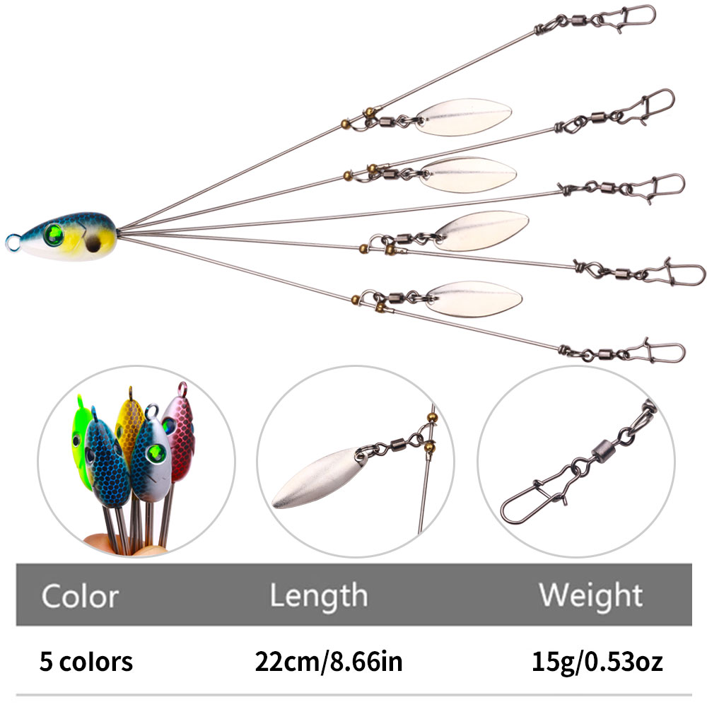 Alabama Rig Spinner Bait Umbre - Fishing Lure Blade Bait ulasan dan harga
