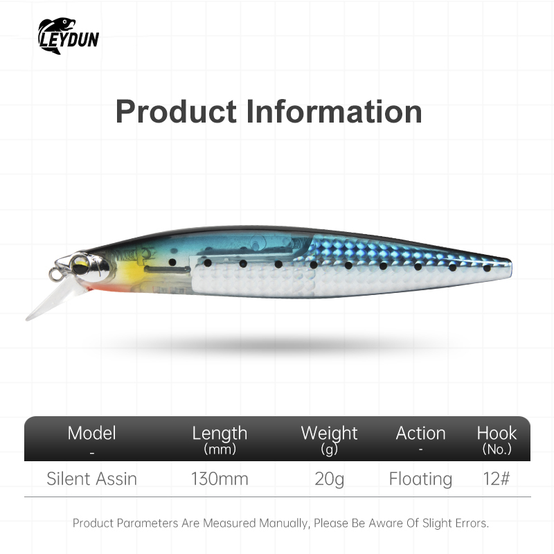LEYDUN Floating Sea Bass Fishi - Fishing Lure Blade Bait ulasan dan harga